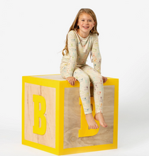 Load image into Gallery viewer, Dino ABC Bamboo Kids Pajamas
