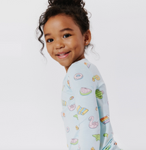 Load image into Gallery viewer, Pool Floats Bamboo Kids Pajamas Two-Piece Set
