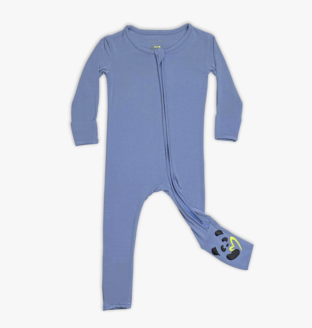 Baby Bamboo Convertible Footie - Mystic Blue