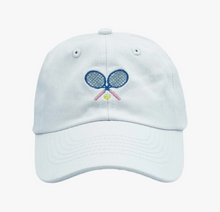 Load image into Gallery viewer, Embroidered Tennis Racket Baseball Hat with Bow
