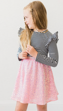 Load image into Gallery viewer, Bubble Gum Sequin Twirl Skirt
