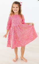 Load image into Gallery viewer, Hot Pink Sequin Twirl Party Dress
