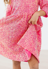 Load image into Gallery viewer, Hot Pink Sequin Twirl Party Dress
