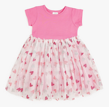 Load image into Gallery viewer, Glitter Hearts Valentines Tutu Dress
