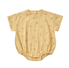 Load image into Gallery viewer, Baby Relaxed Bubble Romper - Pineapple Print
