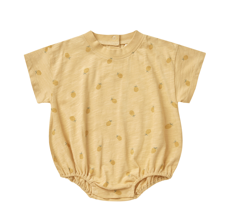 Baby Relaxed Bubble Romper - Pineapple Print
