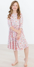 Load image into Gallery viewer, Springtime Bunnies Pocket Twirl Dress
