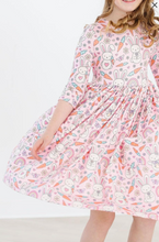 Load image into Gallery viewer, Springtime Bunnies Pocket Twirl Dress
