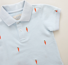 Load image into Gallery viewer, Boys Alec Polo Shirt - Carrot Embroidery
