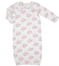 Load image into Gallery viewer, Bubbly Whale Kimono Gown - Pink
