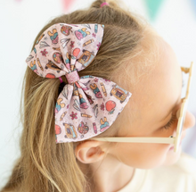 Load image into Gallery viewer, Back to School Tulle Bow Clip
