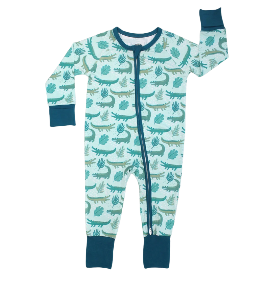 Later Gator Alligator Bamboo Convertible Pajamas