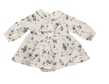 Load image into Gallery viewer, Baby Bubble Long Sleeve with Peter Pan Collar - Climbing Roses
