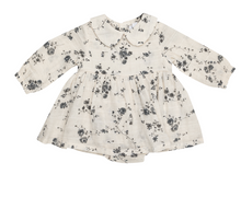 Load image into Gallery viewer, Baby Bubble Long Sleeve with Peter Pan Collar - Climbing Roses
