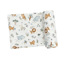 Load image into Gallery viewer, Delicate Safari Baby Blanket Swaddle
