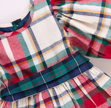 Load image into Gallery viewer, Girls Ruby Dress - Holiday Tartan
