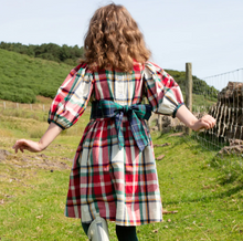 Load image into Gallery viewer, Girls Ruby Dress - Holiday Tartan
