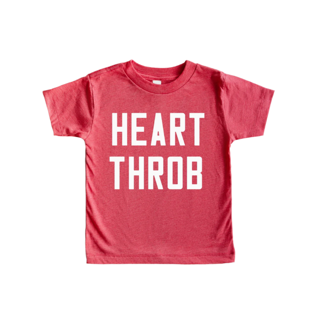 Heart Throb Valentine Tee in Red