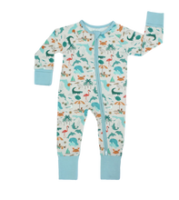 Load image into Gallery viewer, Explore Florida Souvenir Bamboo Convertible Baby Pajamas
