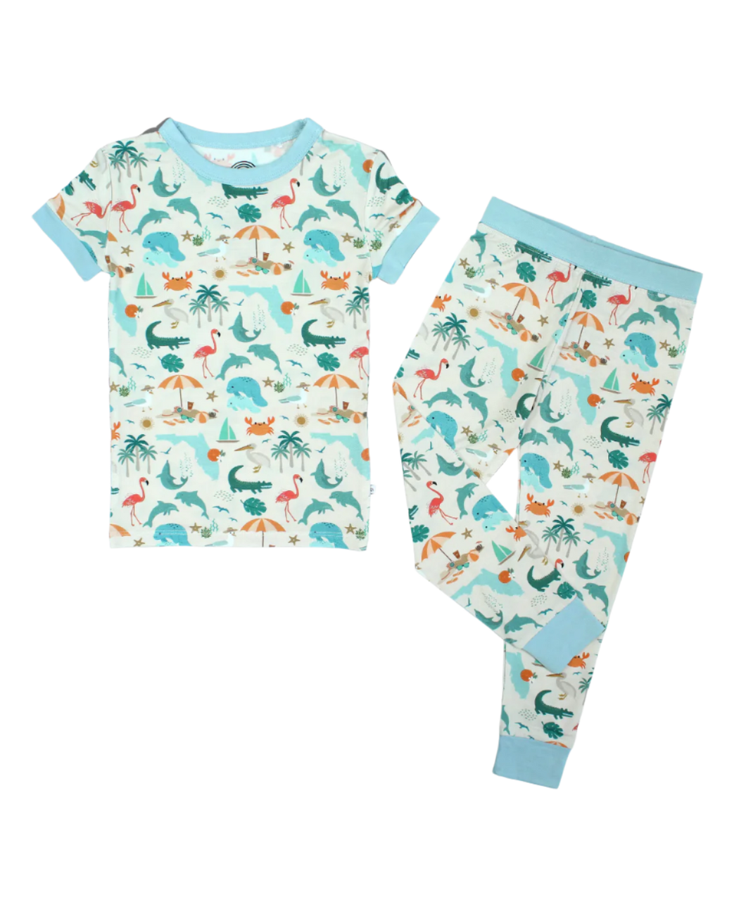 Explore Florida Souvenir Bamboo Kids Pajamas Toddler Set