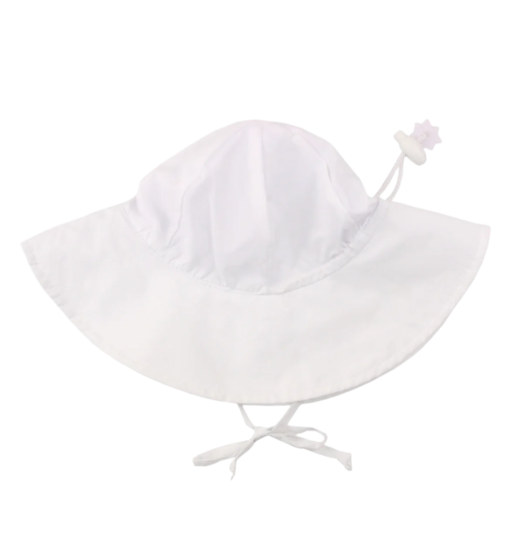 Kids White Sun Protective Hat