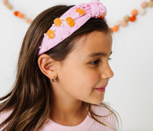 Load image into Gallery viewer, Coquette Pumpkin Gemstone Headband
