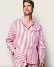 Load image into Gallery viewer, Men&#39;s Antique Red Ticking Pj Set **preorder**
