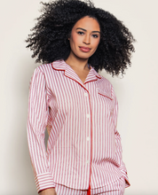 Load image into Gallery viewer, Women&#39;s Antique Red Ticking Pj Set **Preorder**
