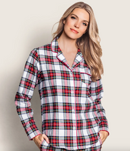 Load image into Gallery viewer, Women&#39;s Balmoral White Tartan Pajama Set **preorder**
