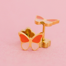 Load image into Gallery viewer, Kids Butterfly Screw Back Earrings
