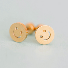 Load image into Gallery viewer, Classic Smiley Face Screw Back Earring
