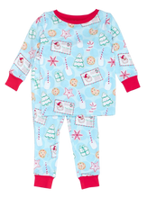 Load image into Gallery viewer, Kids Bamboo Santa Sweets Long Sleeve Pajama Set

