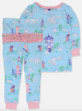 Load image into Gallery viewer, Girls Bamboo Once Upon A Castle Long Sleeve Pajama Set
