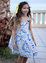 Load image into Gallery viewer, Girls Tia Dress Island Map

