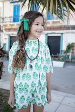 Load image into Gallery viewer, Girls Misha Scallop 2-Piece Set - Green Strawflower
