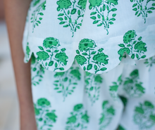 Load image into Gallery viewer, Girls Misha Scallop 2-Piece Set - Green Strawflower
