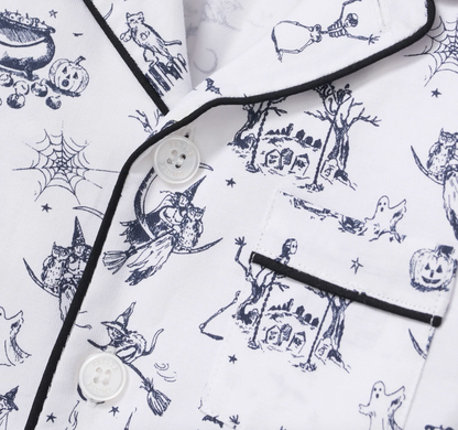 Hallow's Eve Toile Button Down Set
