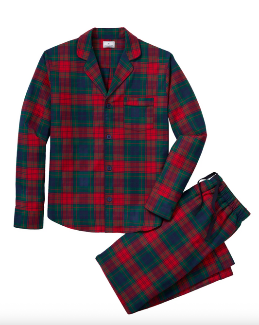 Men's Brushed Twill Pajama Set in St. James Tartan