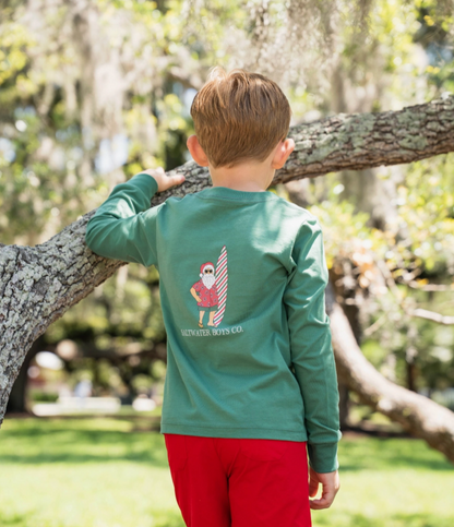 Surf Santa Long Sleeved Tee