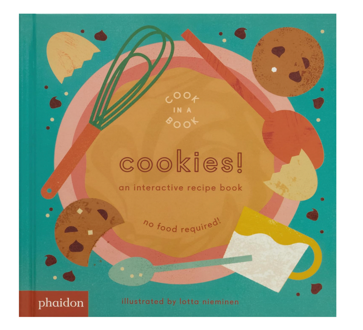 Screenshot of "Cookies!: An Interactive Recipe Book" by Ingram, showing pages with colorful cookie recipes and interactive cooking steps.