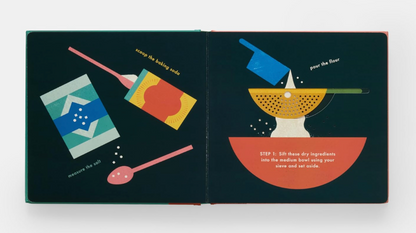 Screenshot of Cookies! An Interactive Recipe Book by Ingram, showing colorful pages with cookie recipes and interactive baking tips.