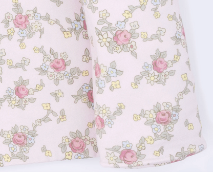 Angel Dear Edith's Rose Garden Swaddle Blanket featuring a soft, floral rose pattern perfect for newborns and babies.