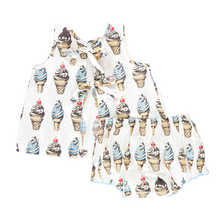 Load image into Gallery viewer, Baby Girls Jaipur Set - Vintage Soft Serve by Pink Chicken - Size 12/18M
