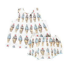 Load image into Gallery viewer, Baby Girls Jaipur Set - Vintage Soft Serve by Pink Chicken - Size 12/18M
