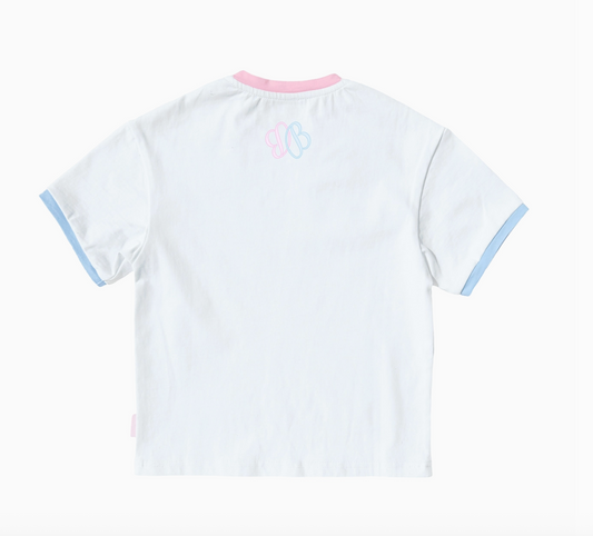Girls LOVE Tennis Tee by bits and bows, featuring a colorful graphic design on a soft cotton t-shirt for girls.