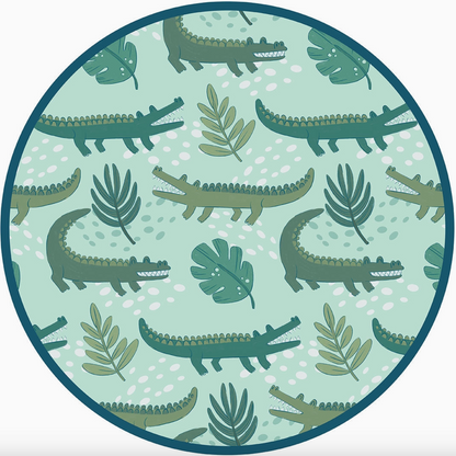 Kids' bamboo pajamas sleepwear set featuring a playful alligator design by Emerson and Friends for comfortable bedtime.