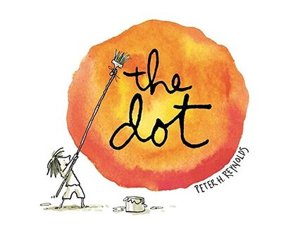 The Dot hardcover picture book by Flora Ottimer, featuring colorful illustrations on the cover.