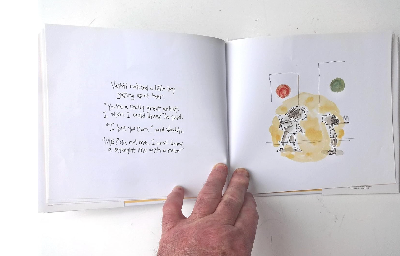 Cover of The Dot hardcover picture book by Flora Ottimer featuring colorful abstract designs and playful typography.