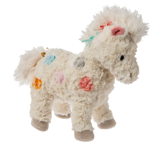 Mary Meyer Fabfuzz Calliope Pony plush toy with soft, colorful fabric and embroidered details, perfect for cuddling and play.