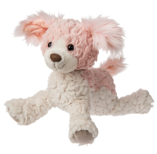 Soft Paris Putty Puppy stuffed animal by Mary Meyer with floppy ears and cuddly plush fabric, perfect for children.